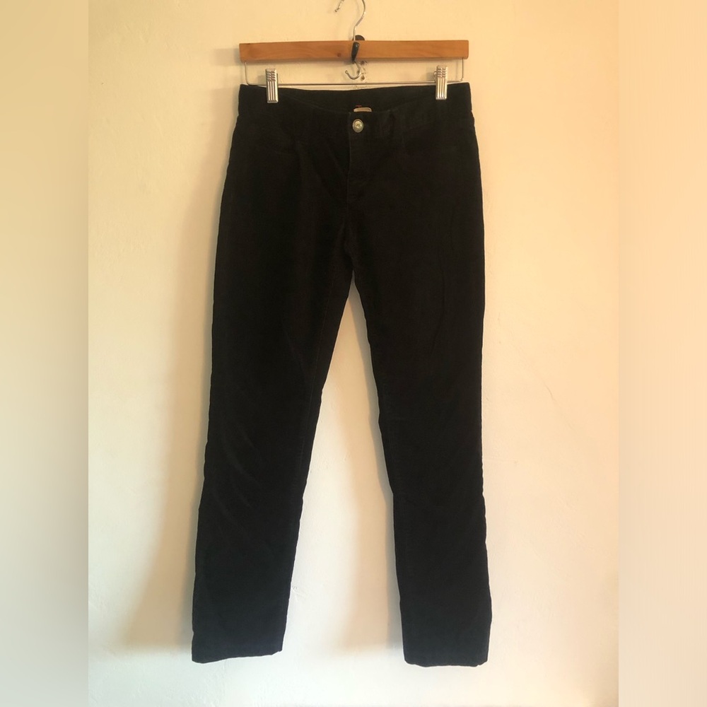 J Crew Pants Women 26S B Corduroy City Fit Stretch Black